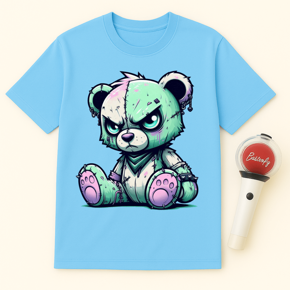GRUMPY ZOMBIE BEAR UNISEX T-SHIRT