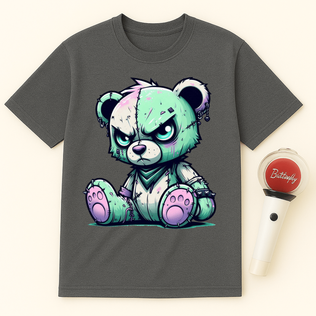 GRUMPY ZOMBIE BEAR UNISEX T-SHIRT