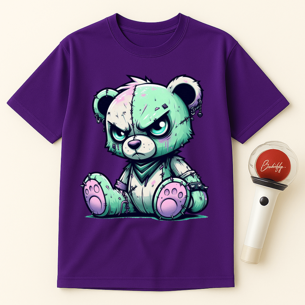 GRUMPY ZOMBIE BEAR UNISEX T-SHIRT