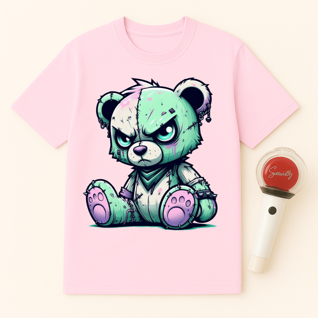 GRUMPY ZOMBIE BEAR UNISEX T-SHIRT