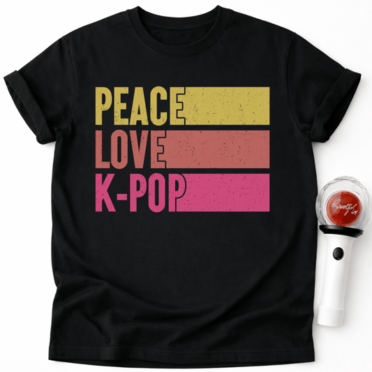 PEACE LOVE K-POP T-SHIRT