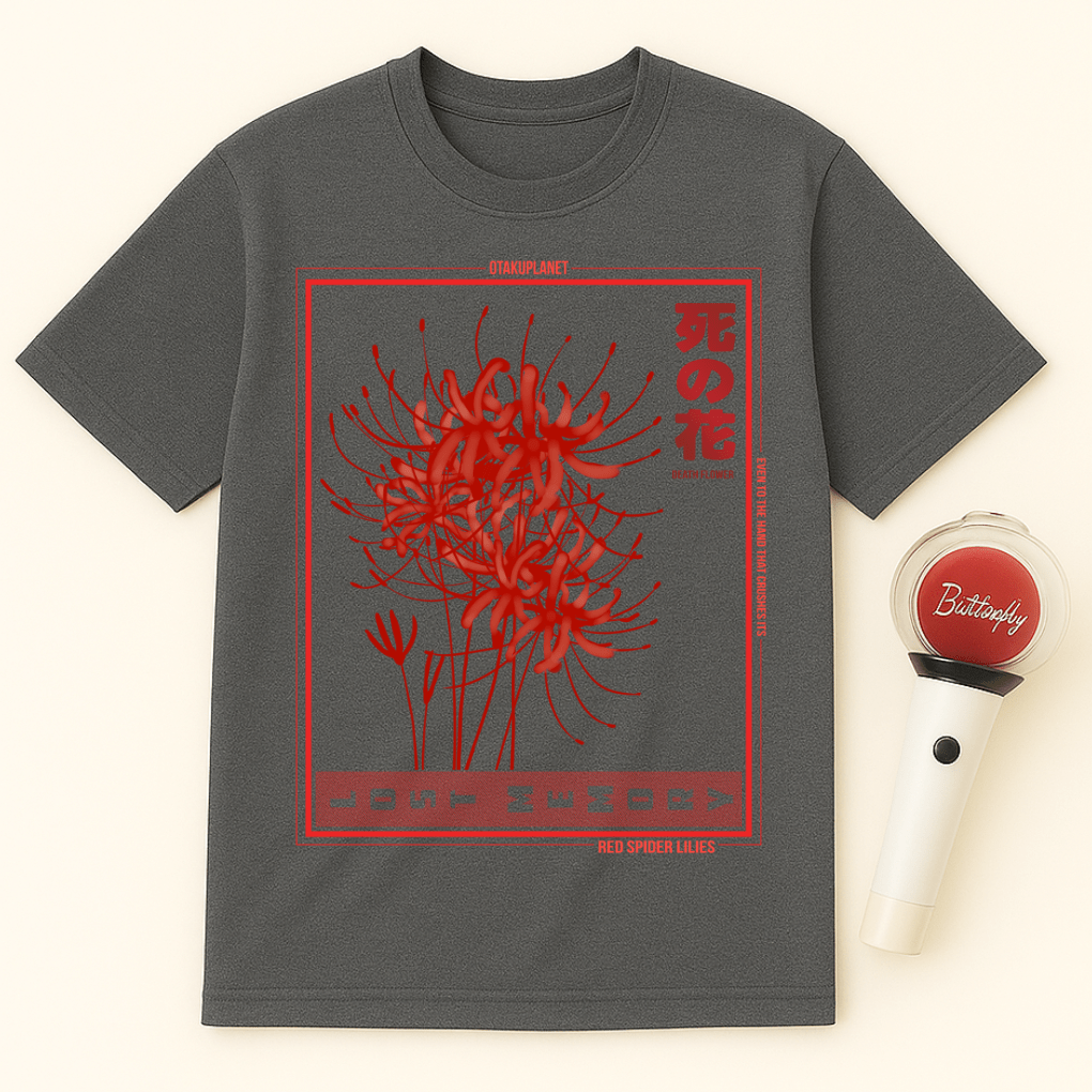 RED SPIDER LILIES DEATH FLOWER UNISEX T-SHIRT