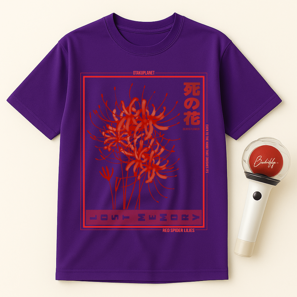 RED SPIDER LILIES DEATH FLOWER UNISEX T-SHIRT