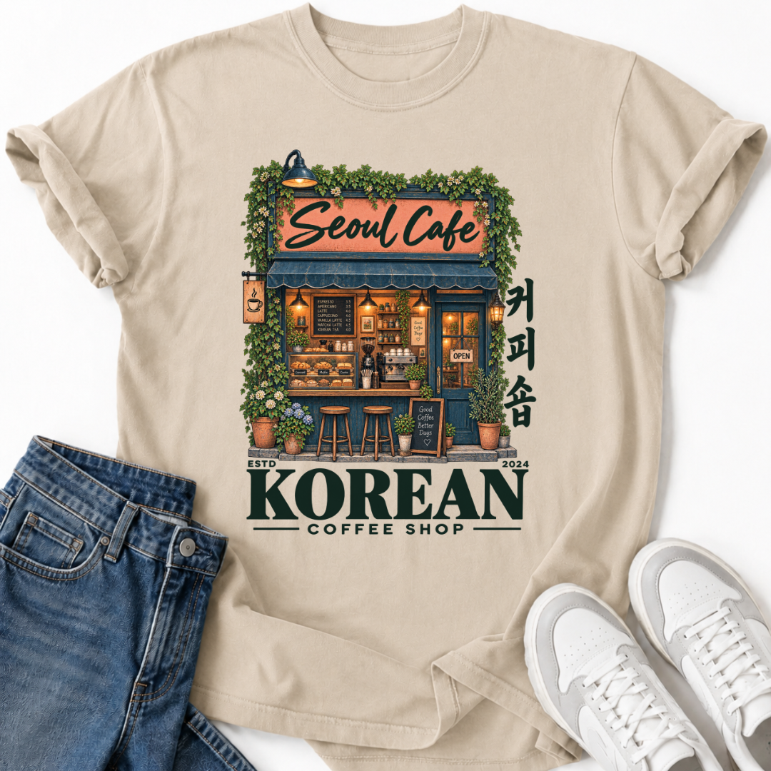 KOREAN COFFEE SHOP T-SHIRT