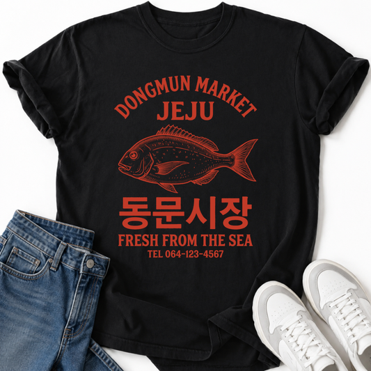 JEJU DONGMUN MARKET FISH T-SHIRT