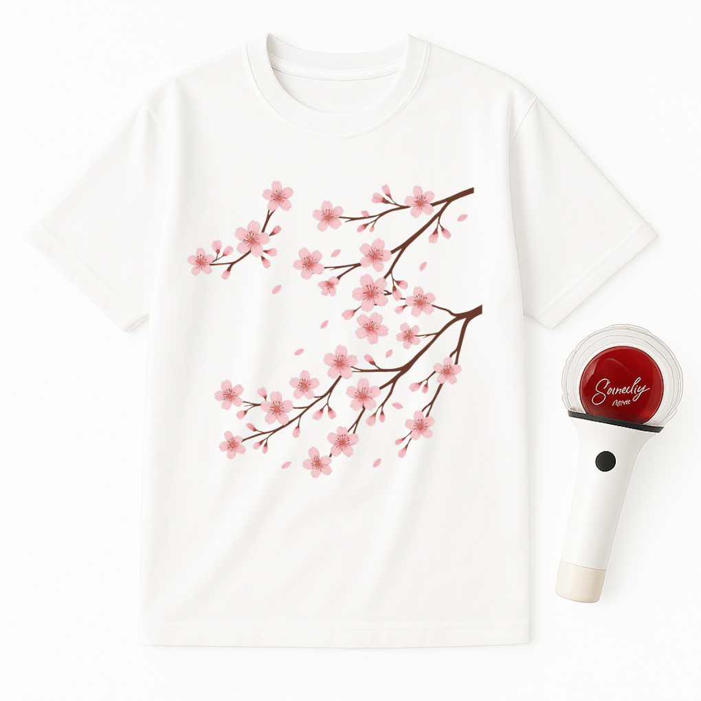 PINK SAKURA SPRAY UNISEX T-SHIRT