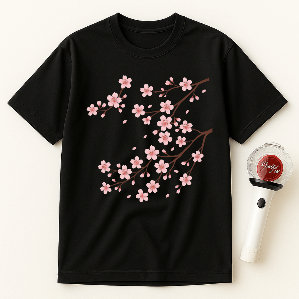 PINK SAKURA SPRAY UNISEX T-SHIRT