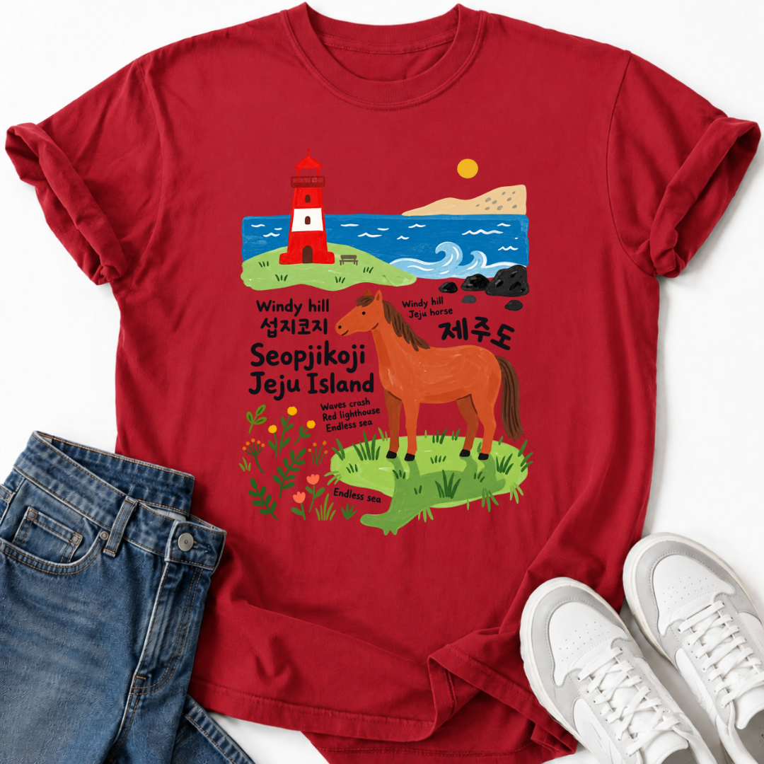JEJU ISLAND SEOPJIKOJI HORSE T-SHIRT
