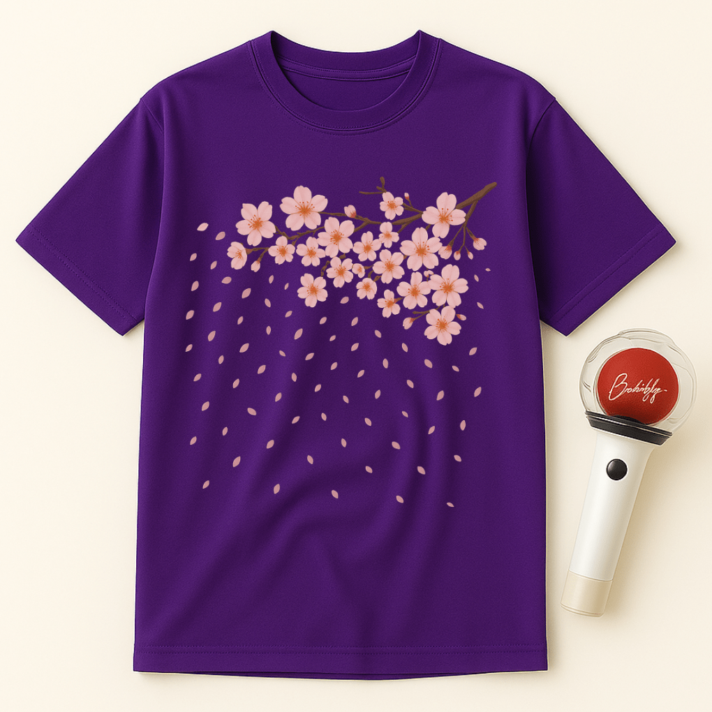 FALLING SAKURA PETALS UNISEX T-SHIRT