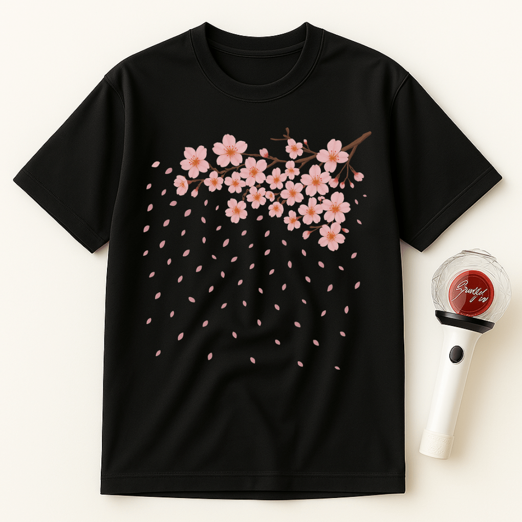 FALLING SAKURA PETALS UNISEX T-SHIRT