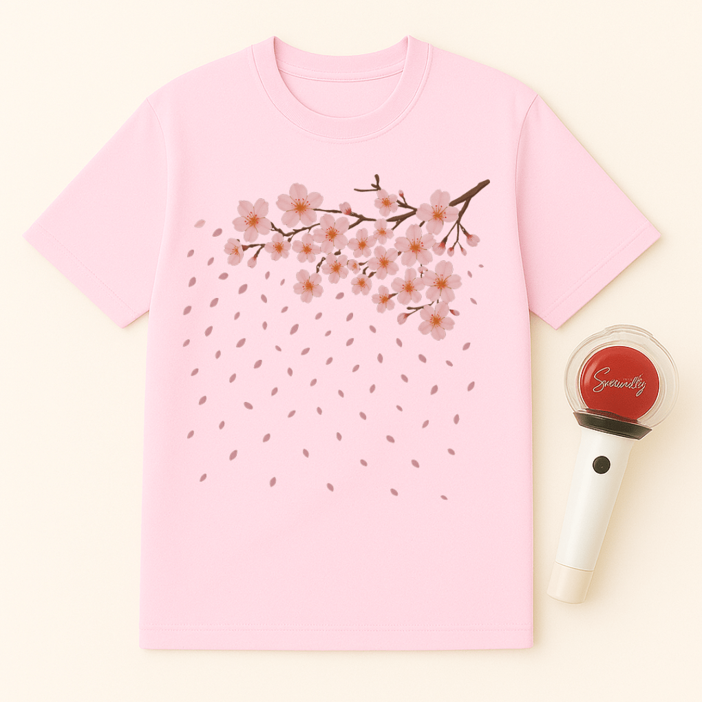 FALLING SAKURA PETALS UNISEX T-SHIRT