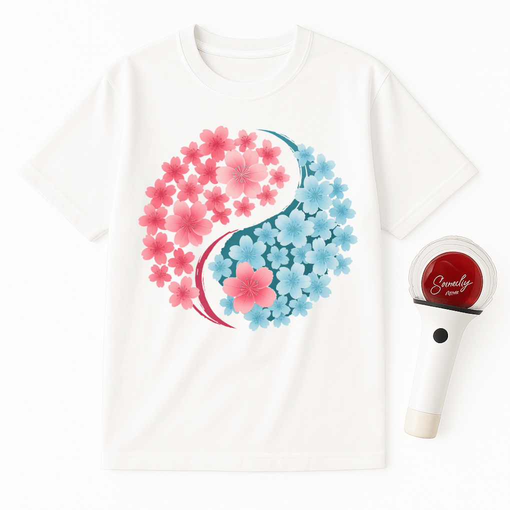 SAKURA YIN YANG UNISEX T-SHIRT