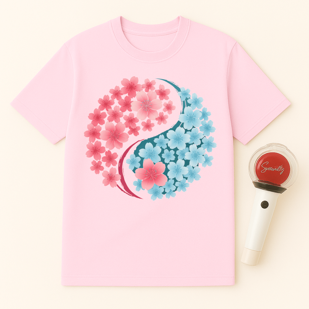 SAKURA YIN YANG UNISEX T-SHIRT