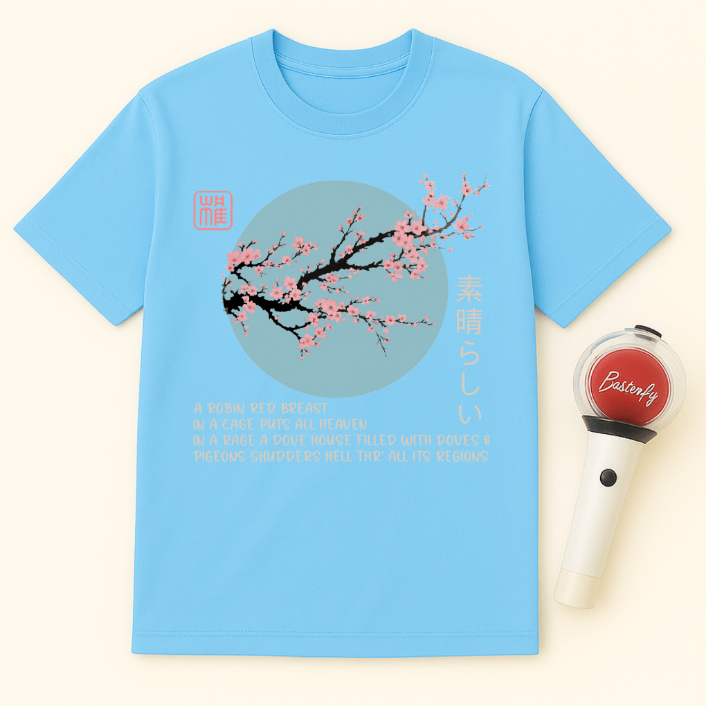 SAKURA POETRY MOON UNISEX T-SHIRT