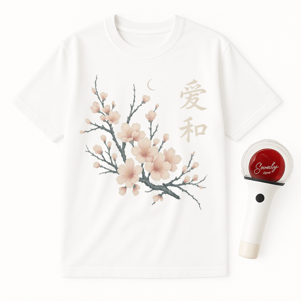 MOONLIT SAKURA UNISEX T-SHIRT