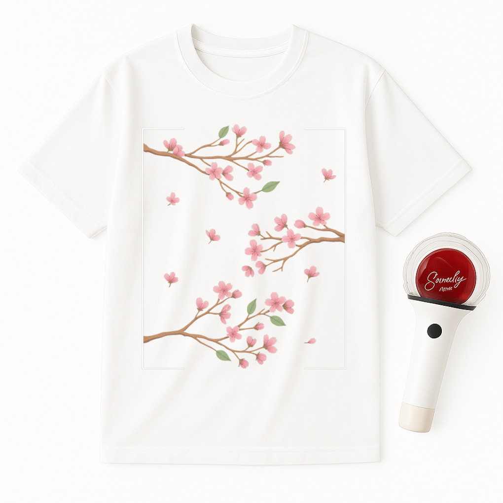SAKURA BIRDS FRAME UNISEX T-SHIRT