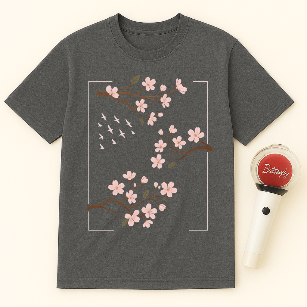 CHERRY BLOSSOM BRANCHES UNISEX T-SHIRT