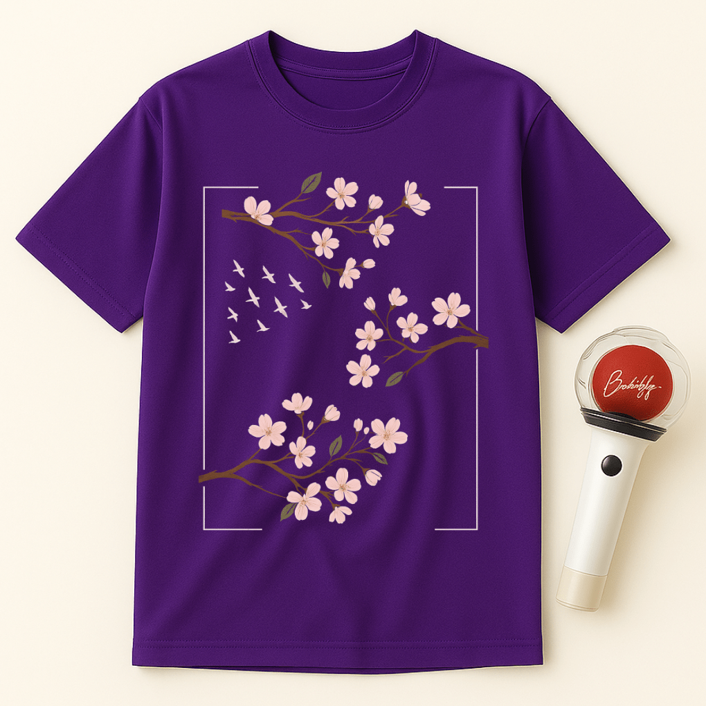 CHERRY BLOSSOM BRANCHES UNISEX T-SHIRT