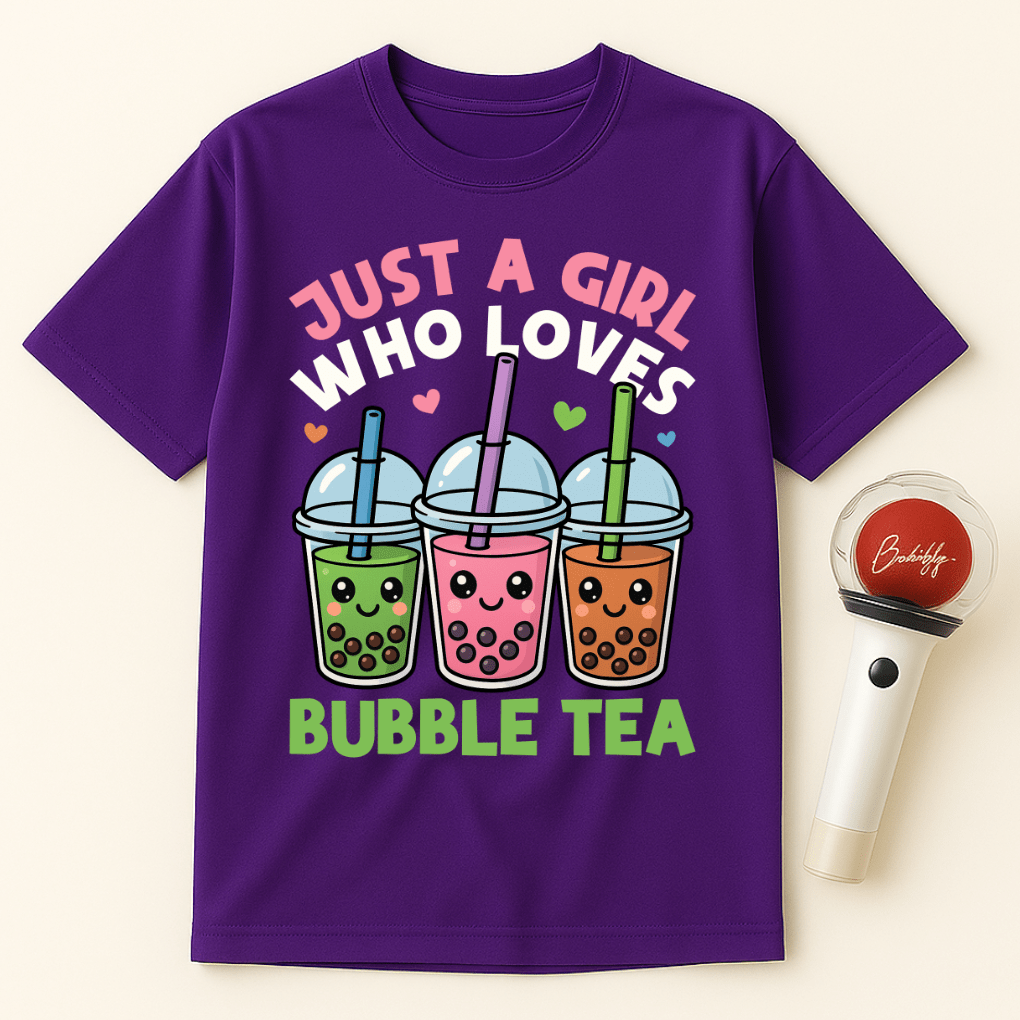 JUST A GIRL WHO LOVES BUBBLE TEA T-SHIRT