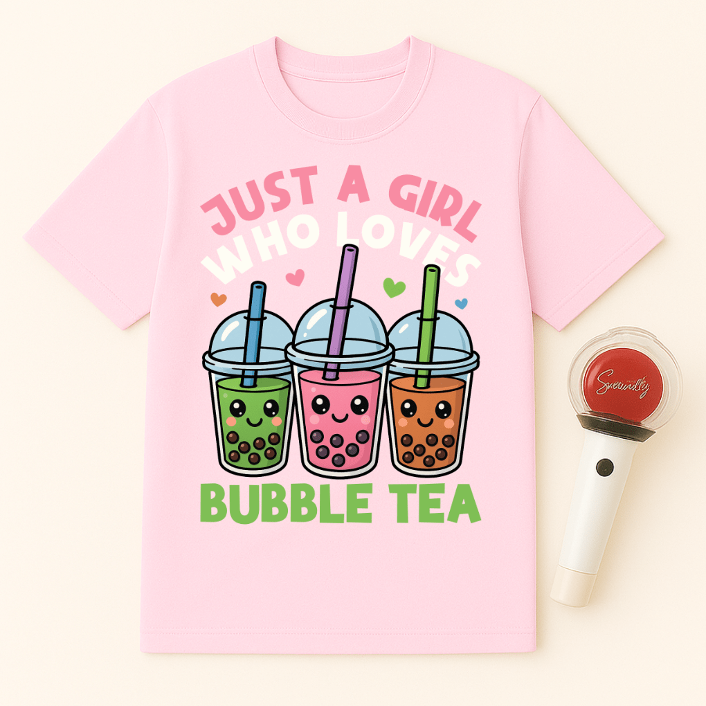 JUST A GIRL WHO LOVES BUBBLE TEA T-SHIRT