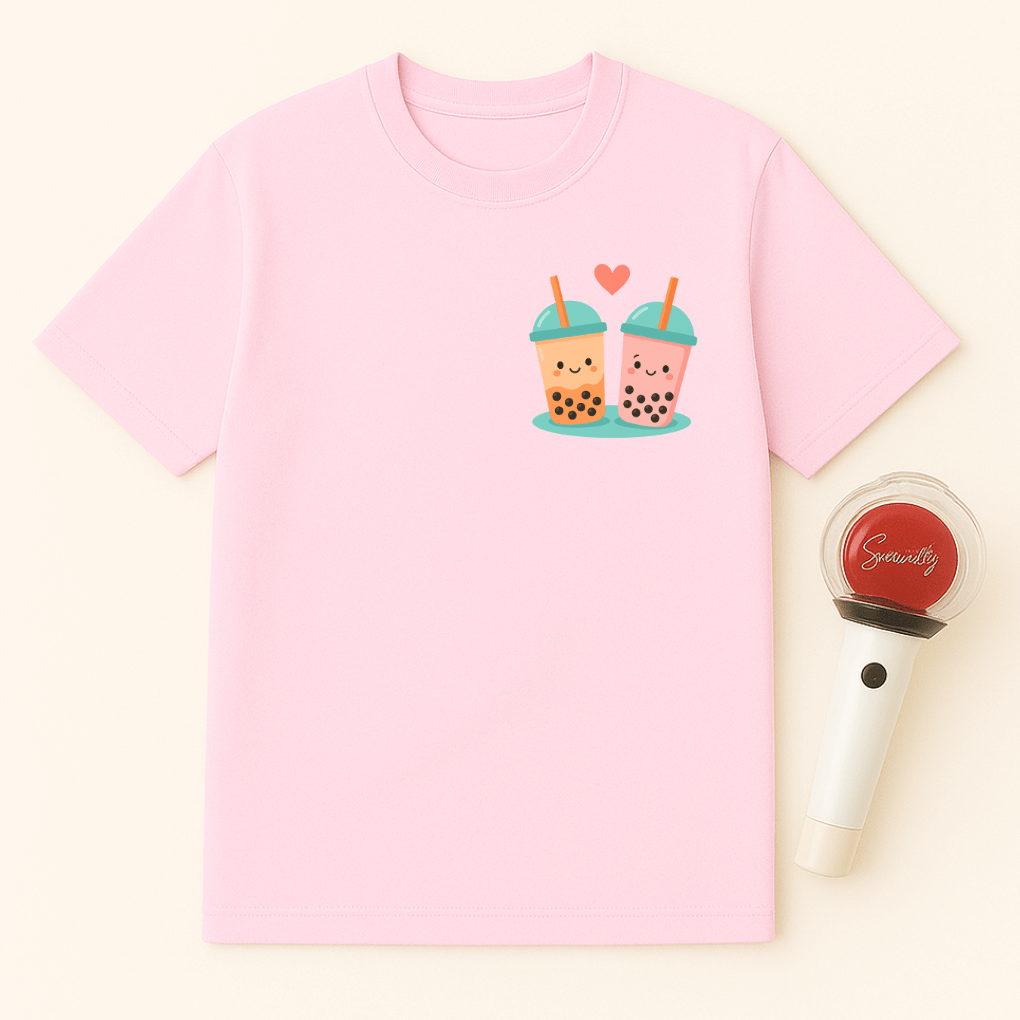 BOBA TEA COUPLE UNISEX T-SHIRT