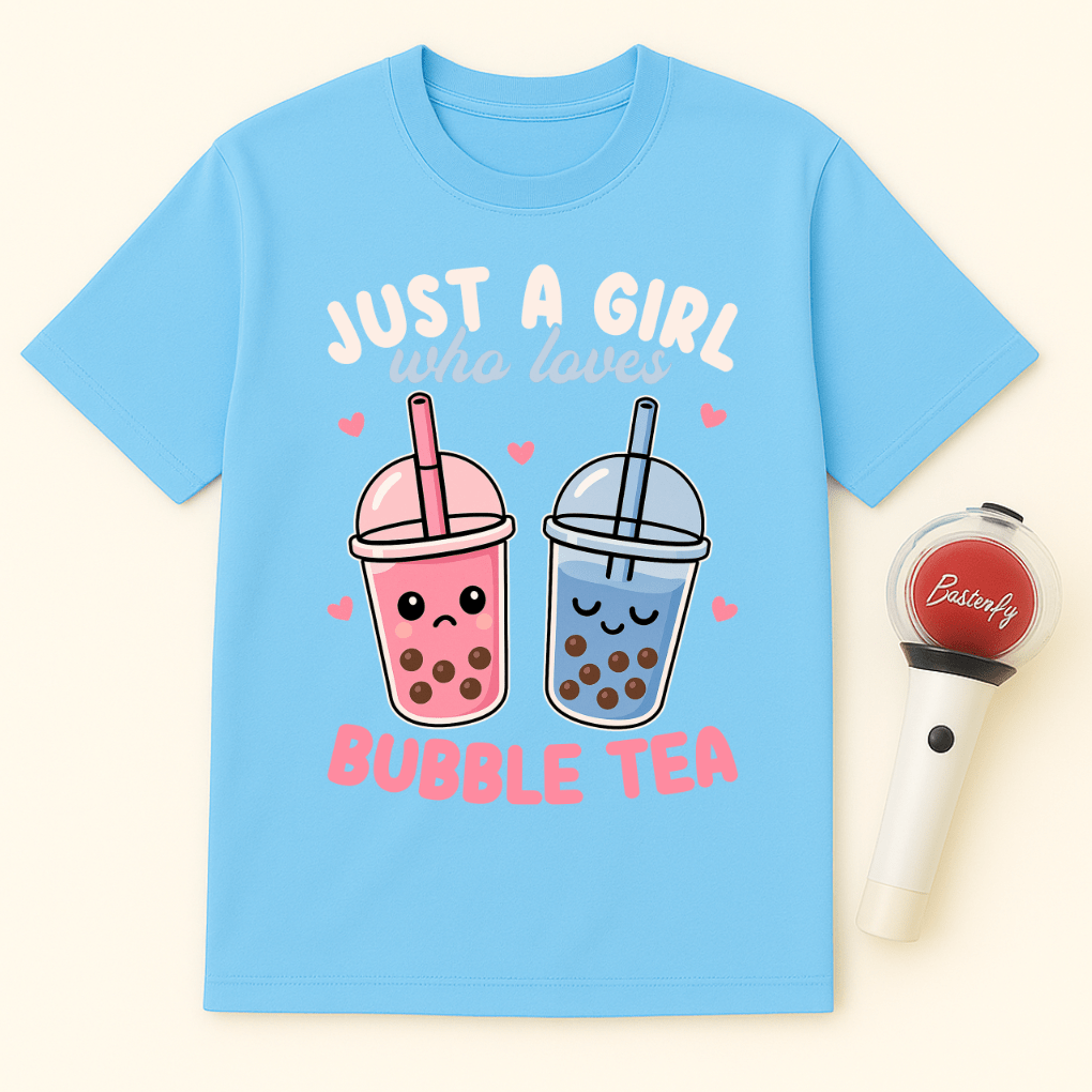 JUST A GIRL BUBBLE TEA T-SHIRT