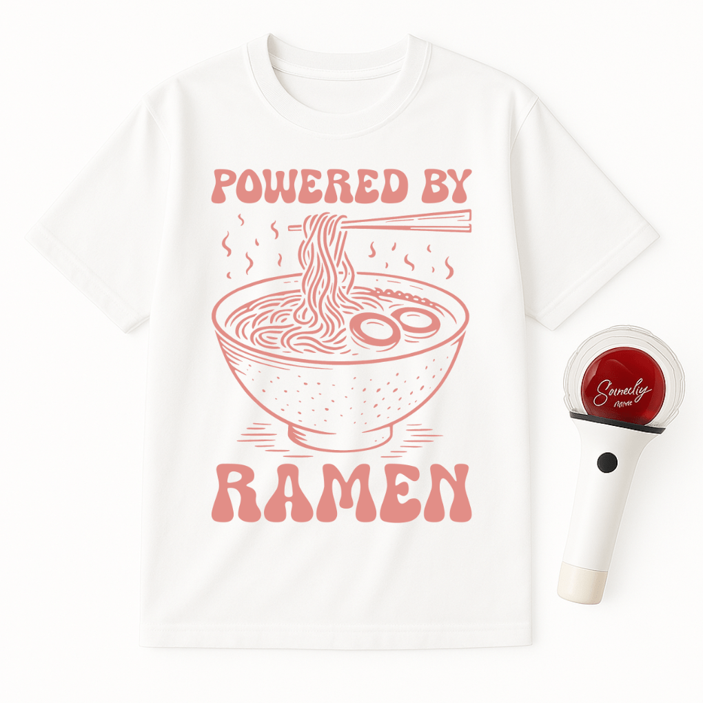 POWERED BY RAMEN UNISEX T-SHIRT
