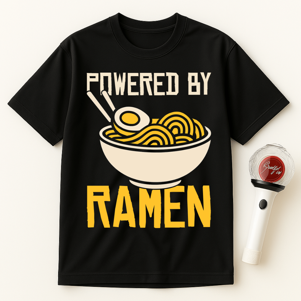 POWERED BY RAMEN UNISEX T-SHIRT