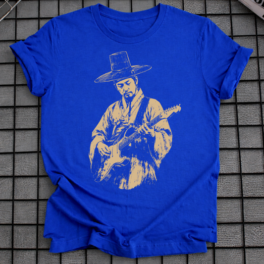 TRADITIONAL KOREAN GUITAR PLAYER T-SHIRT