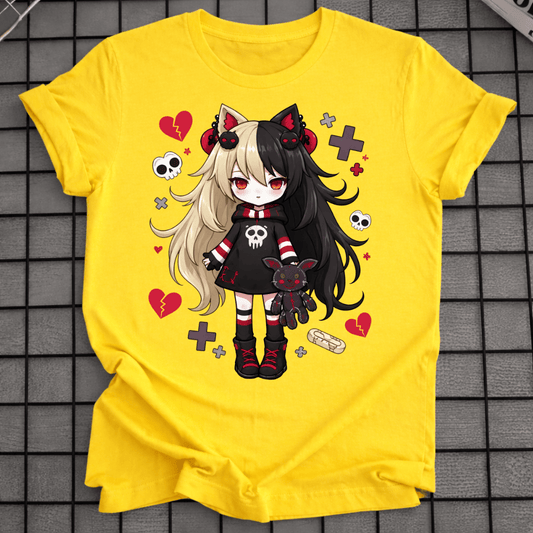 GOTHIC ANIME GIRL T-SHIRT