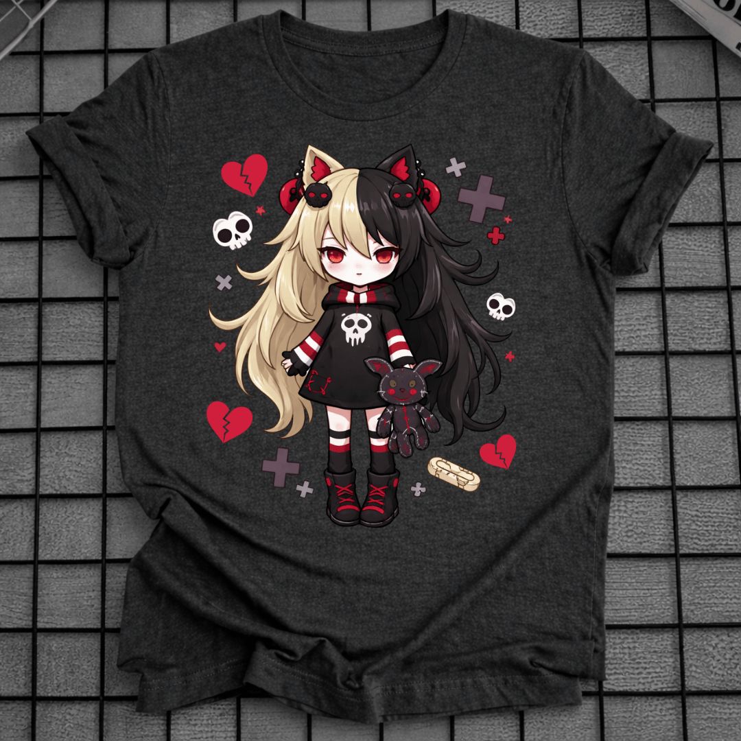GOTHIC ANIME GIRL T-SHIRT