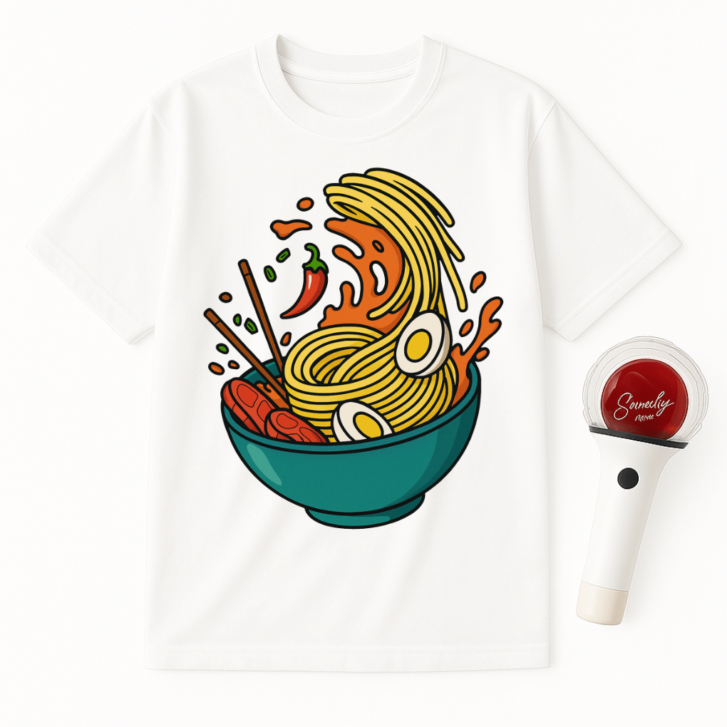 SPICY RAMEN SPLASH ART UNISEX T-SHIRT