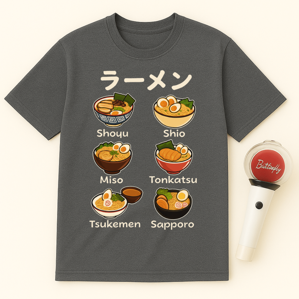 RAMEN FLAVORS ILLUSTRATION UNISEX T-SHIRT