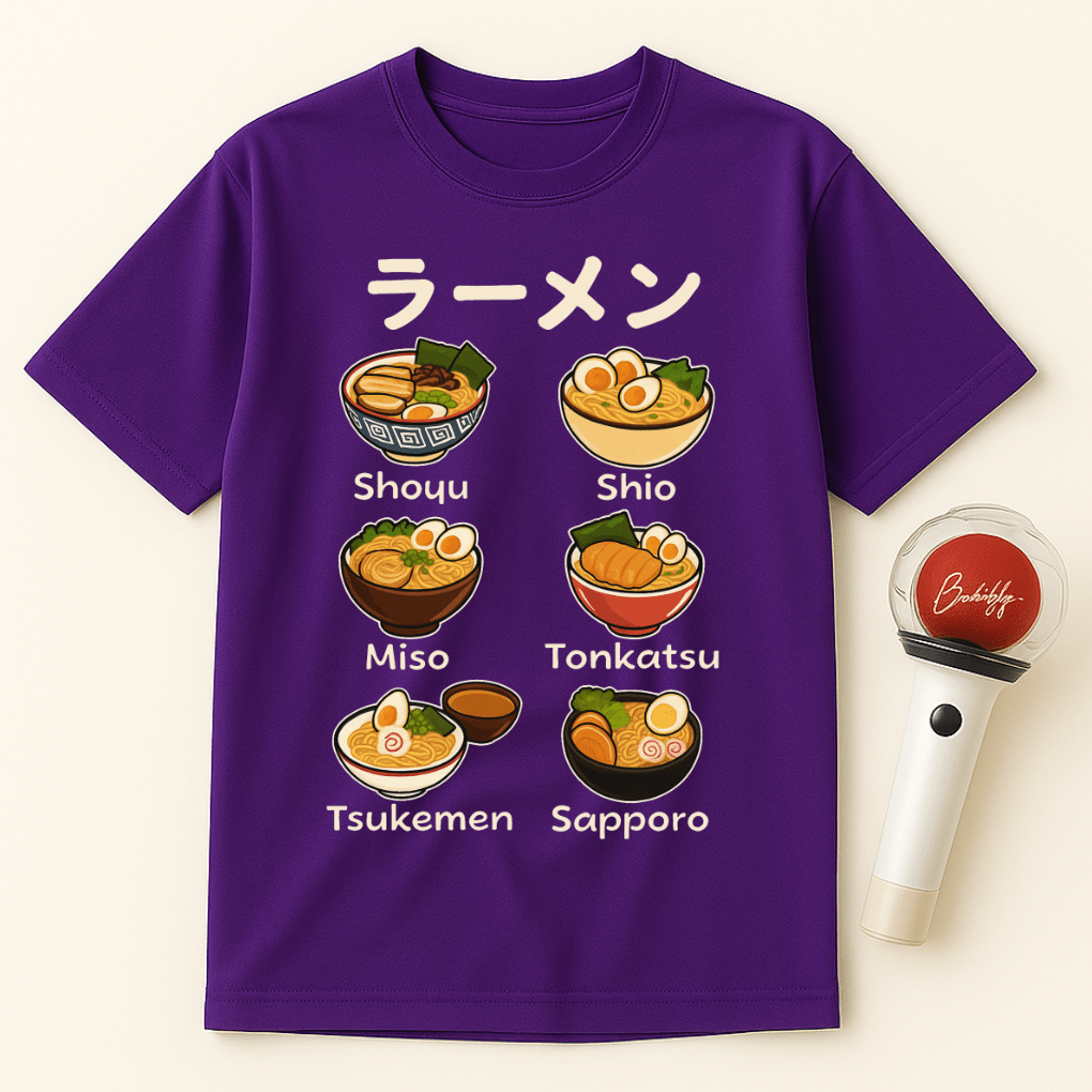 RAMEN FLAVORS ILLUSTRATION UNISEX T-SHIRT