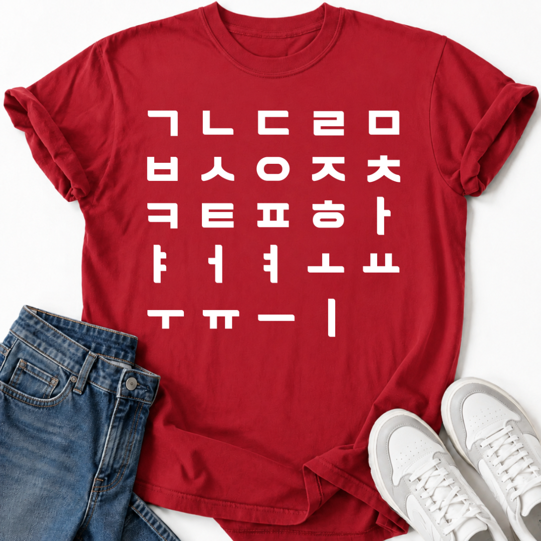 KOREAN ALPHABET T-SHIRT