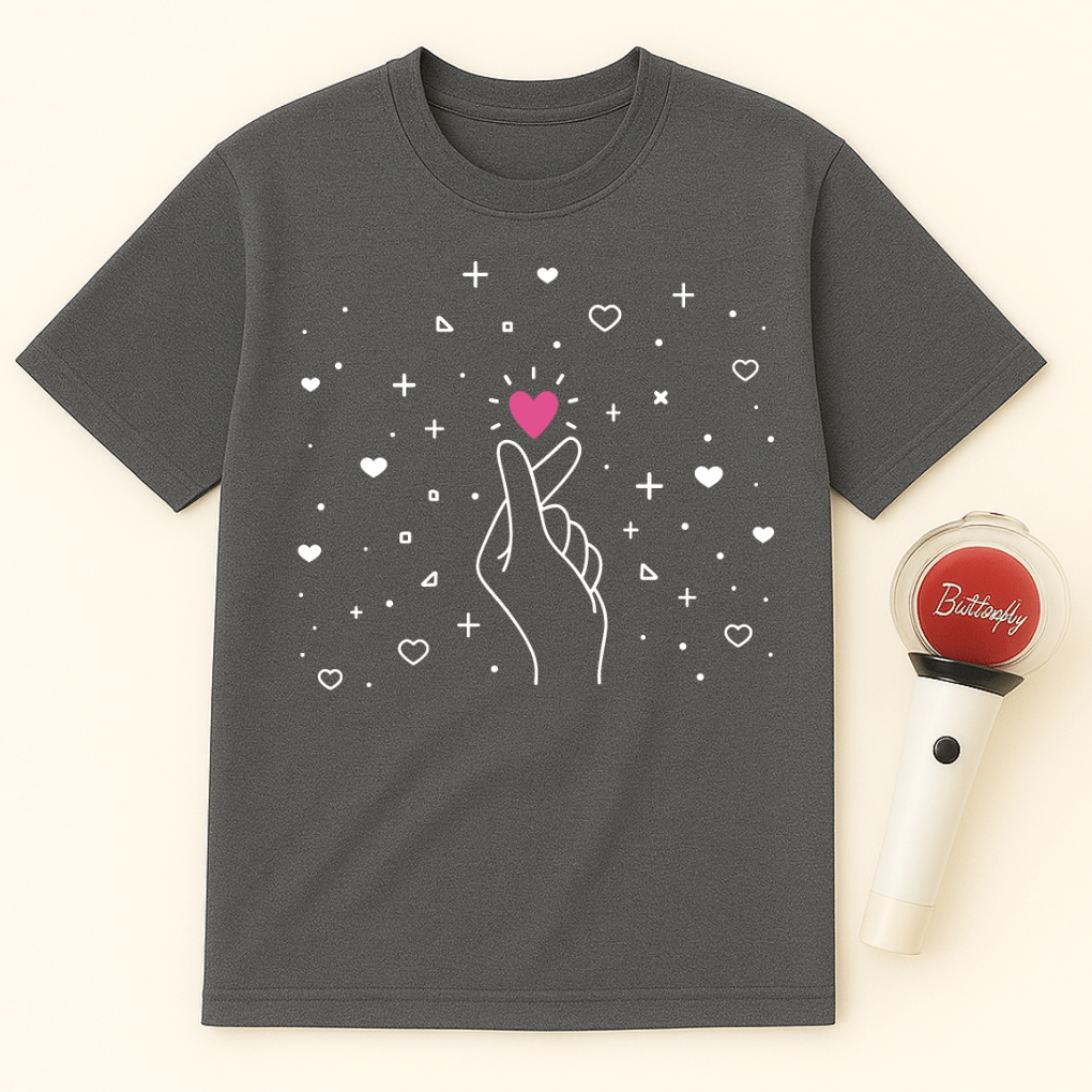 K-POP FINGER HEART UNISEX T-SHIRT