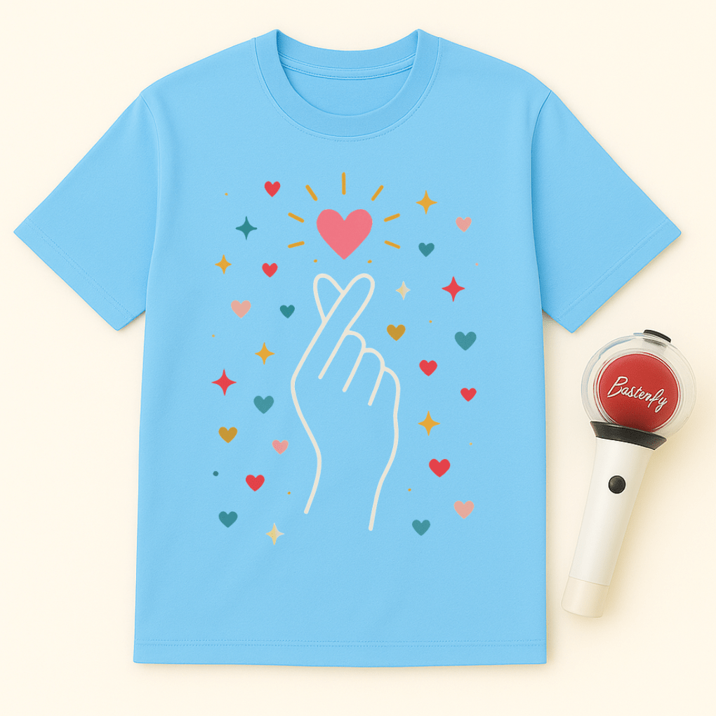 FINGER HEART K-POP UNISEX T-SHIRT