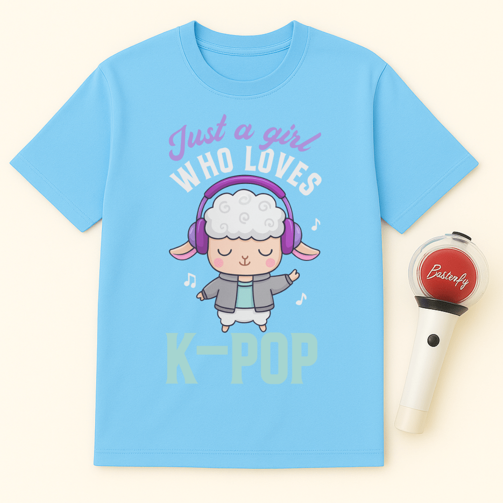 JUST A GIRL WHO LOVES K-POP SHEEP UNISEX T-SHIRT
