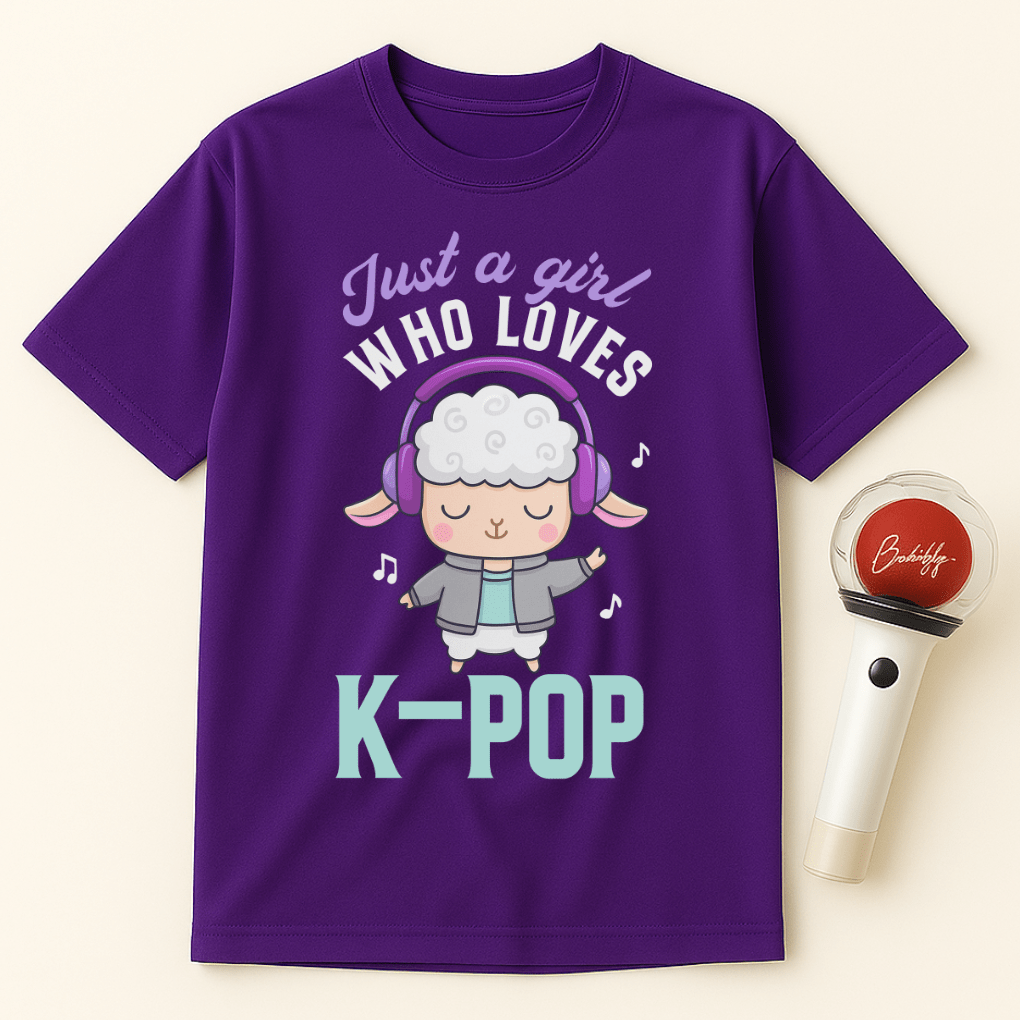 JUST A GIRL WHO LOVES K-POP SHEEP UNISEX T-SHIRT