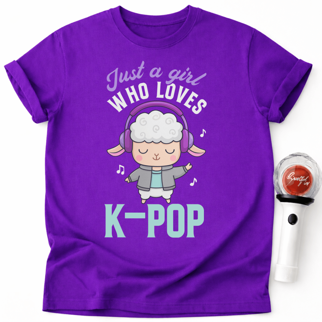 JUST A GIRL WHO LOVES K-POP T-SHIRT