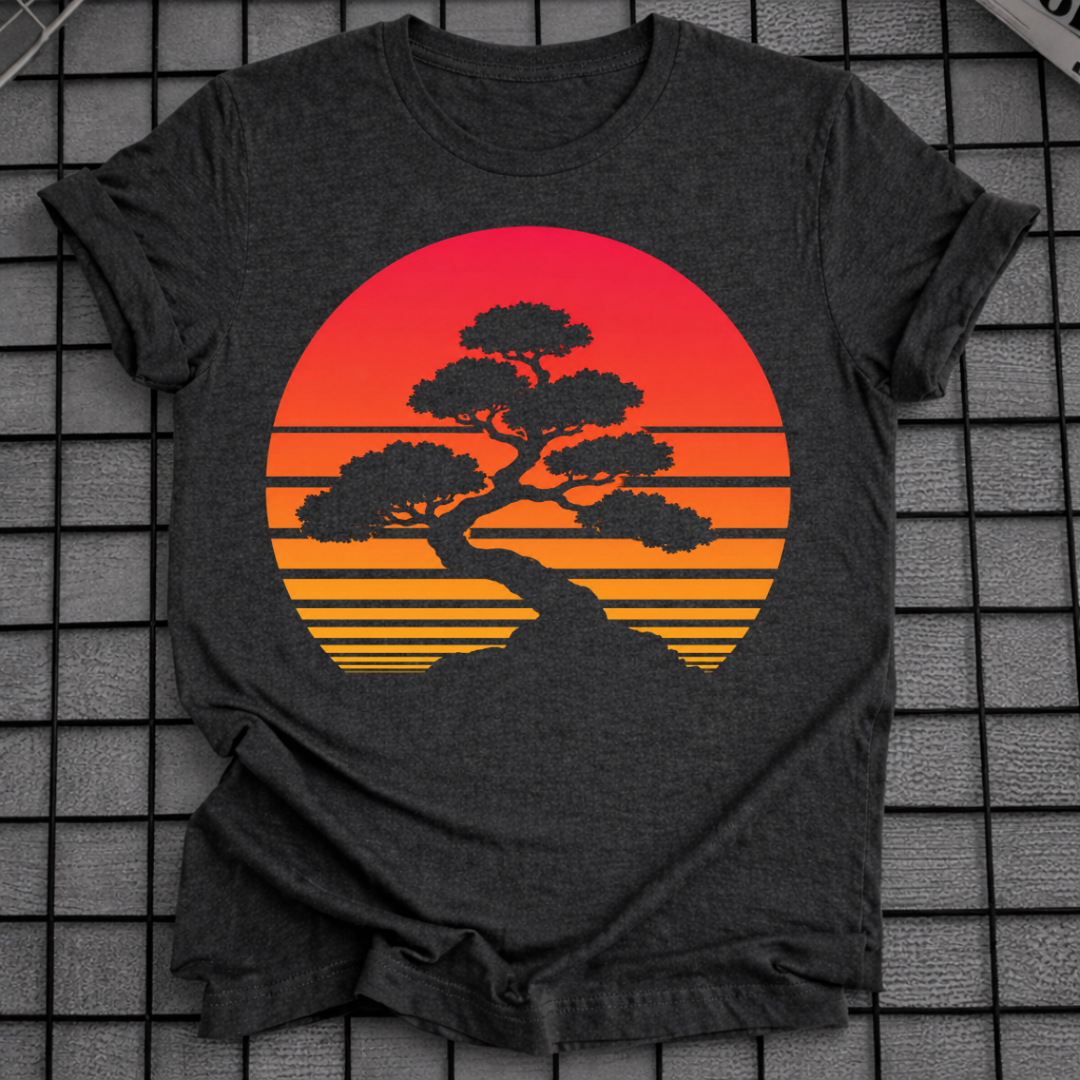 BONSAI TREE SUNSET T-SHIRT