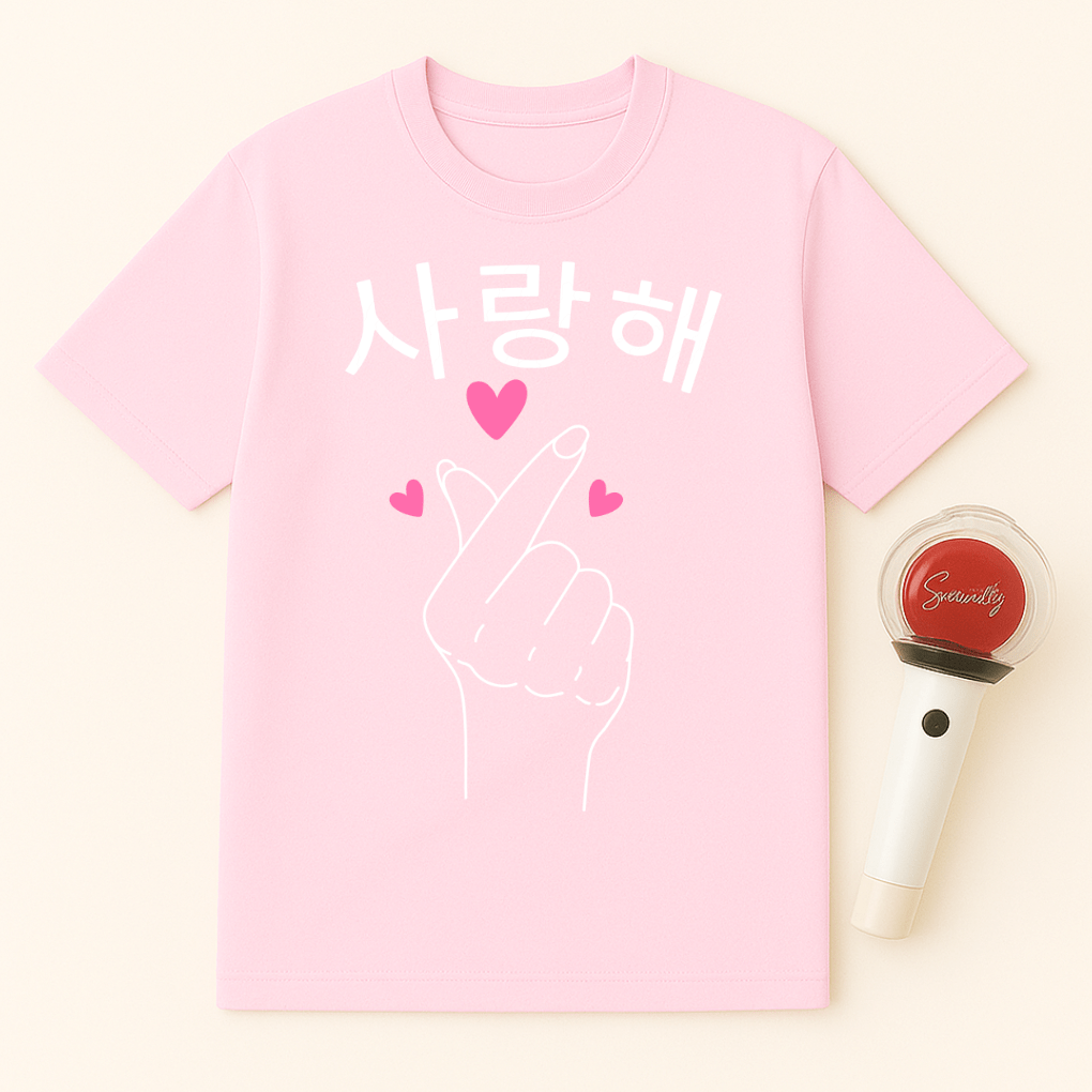 SARANGHAE FINGER HEART UNISEX T-SHIRT