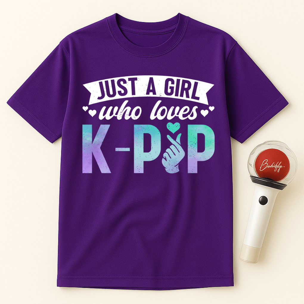 JUST A GIRL WHO LOVES K-POP UNISEX T-SHIRT