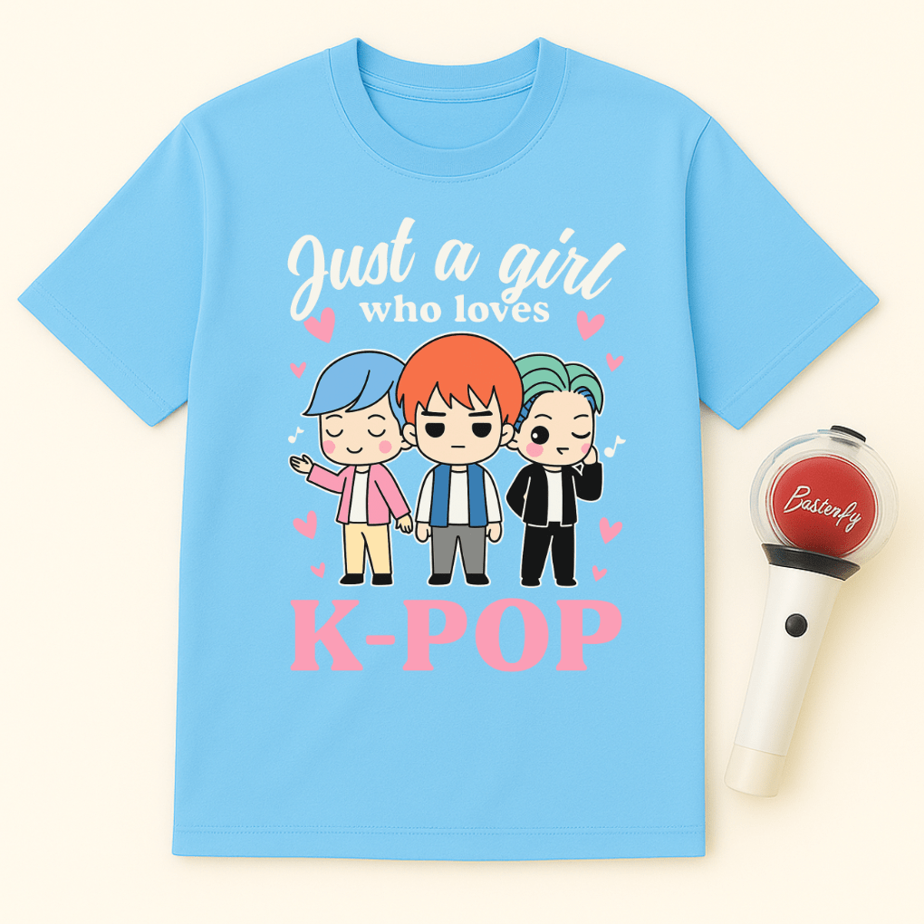 JUST A GIRL WHO LOVES K-POP UNISEX T-SHIRT