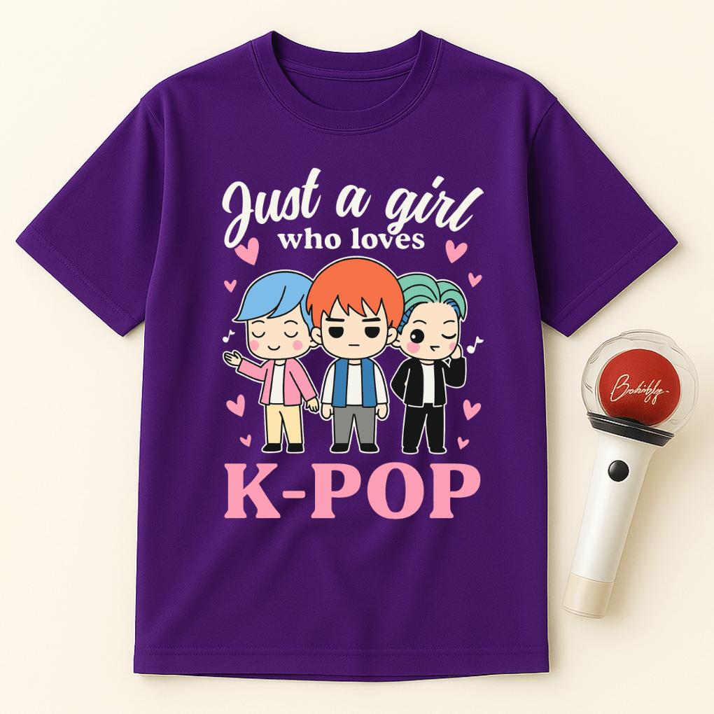 JUST A GIRL WHO LOVES K-POP UNISEX T-SHIRT