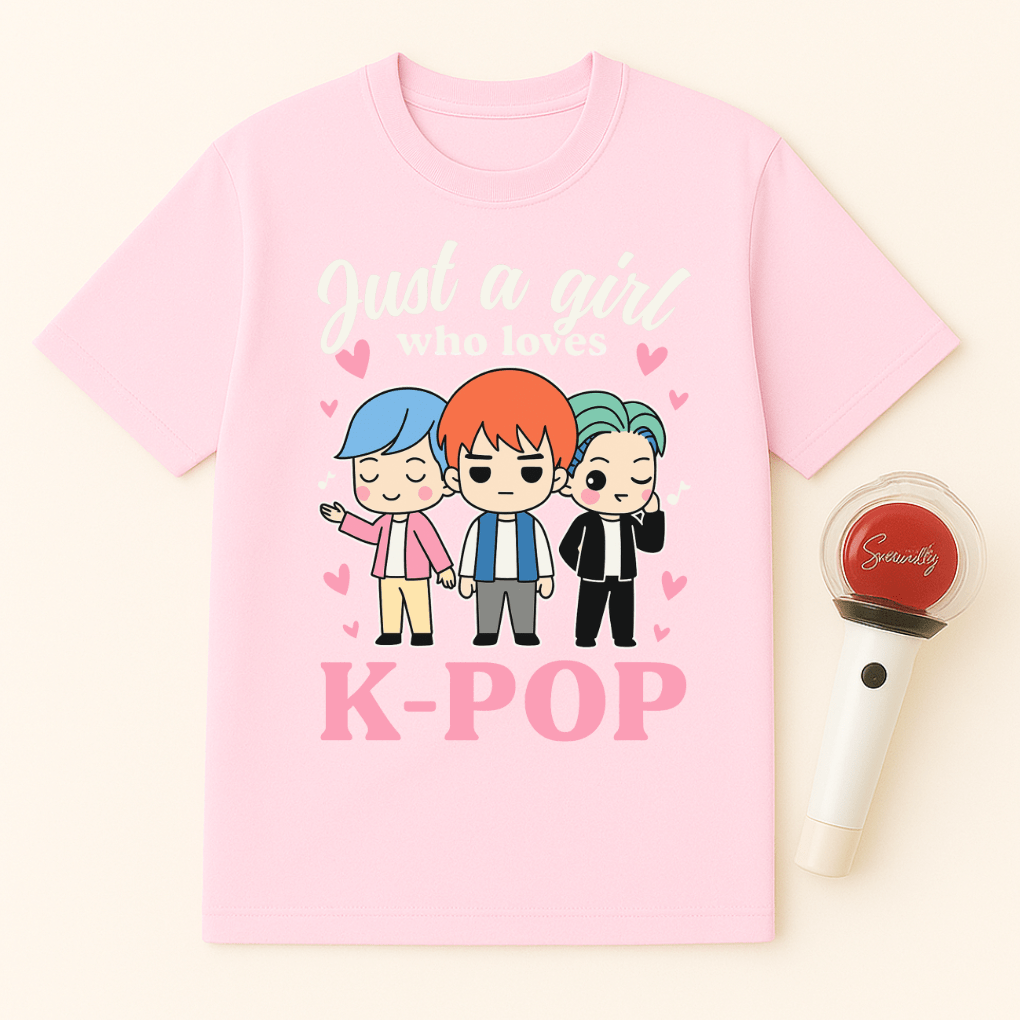 JUST A GIRL WHO LOVES K-POP UNISEX T-SHIRT