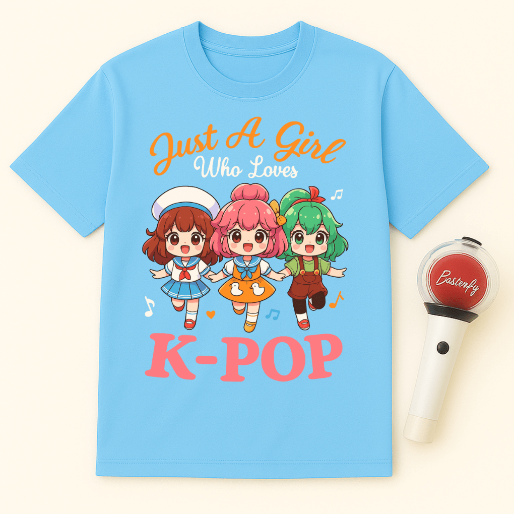 JUST A GIRL WHO LOVES K-POP UNISEX T-SHIRT