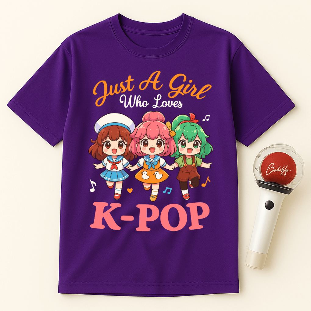JUST A GIRL WHO LOVES K-POP UNISEX T-SHIRT