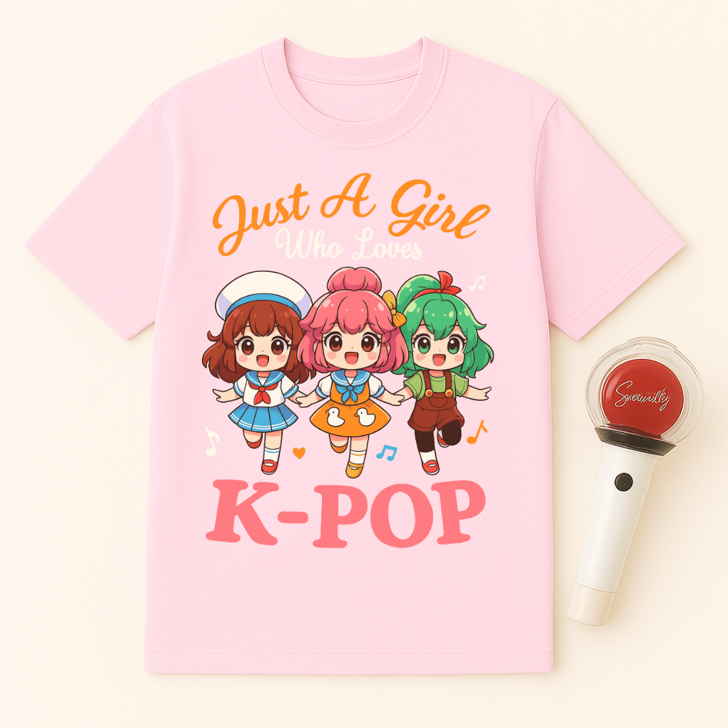 JUST A GIRL WHO LOVES K-POP UNISEX T-SHIRT