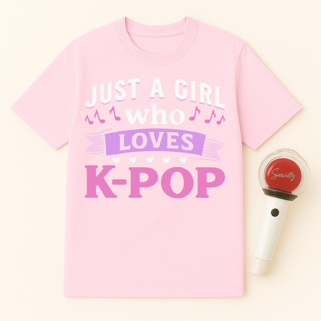 JUST A GIRL WHO LOVES K-POP UNISEX T-SHIRT